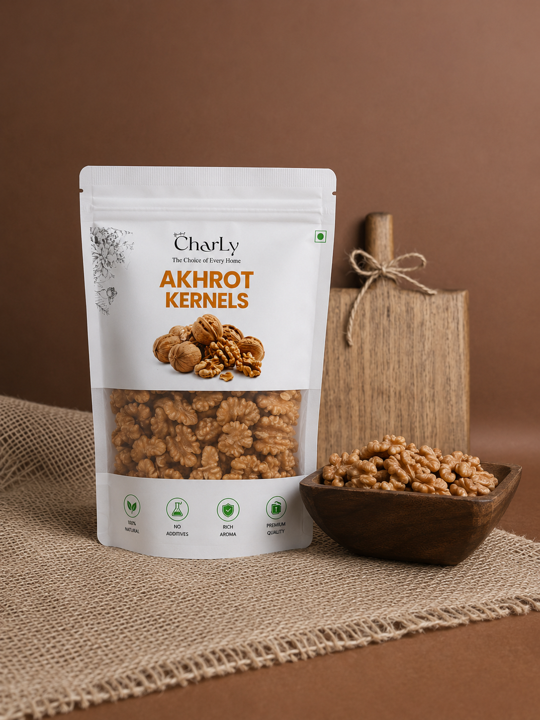 Akhrot 250g — 250 g — dry fruit pack from House of Charly
